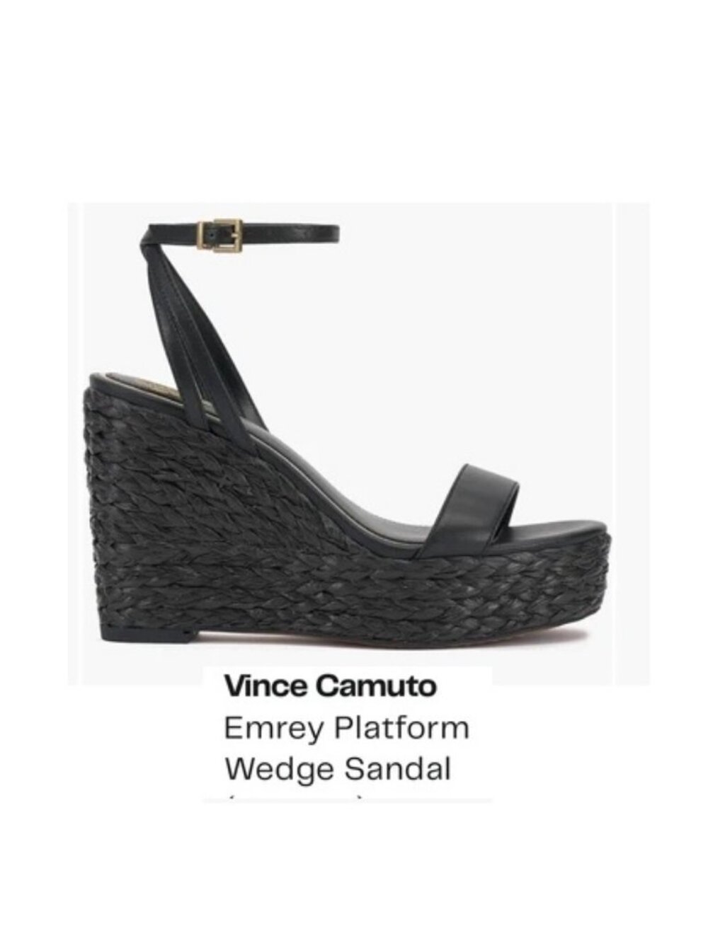 Vince Camaro Emrey Platform Wedge Sandals sz 9.5
